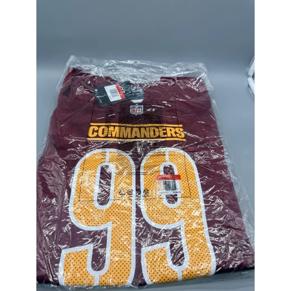 Nike Washington Commanders Chase Young #99 Home Red Game Jersey Men's L
